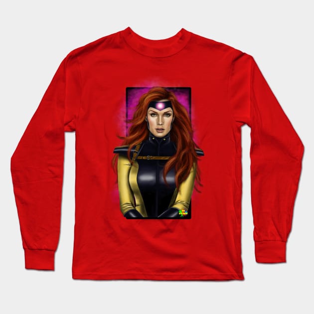 jean grey Long Sleeve T-Shirt by NRO Arte Digital